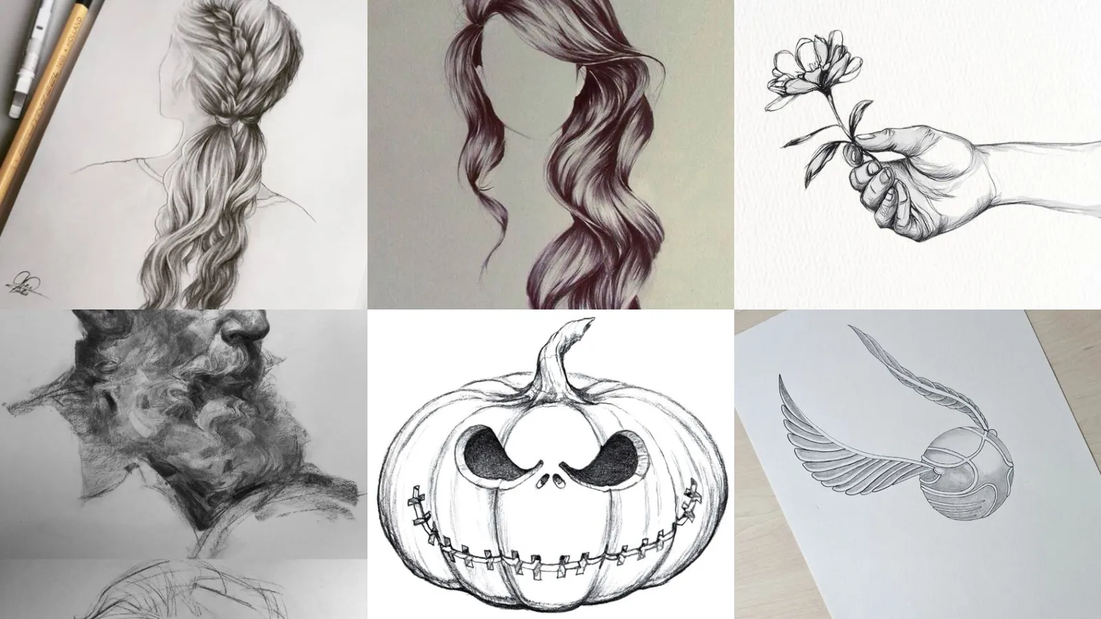 19+ Stunning Hair Drawing Ideas That Blow Minds