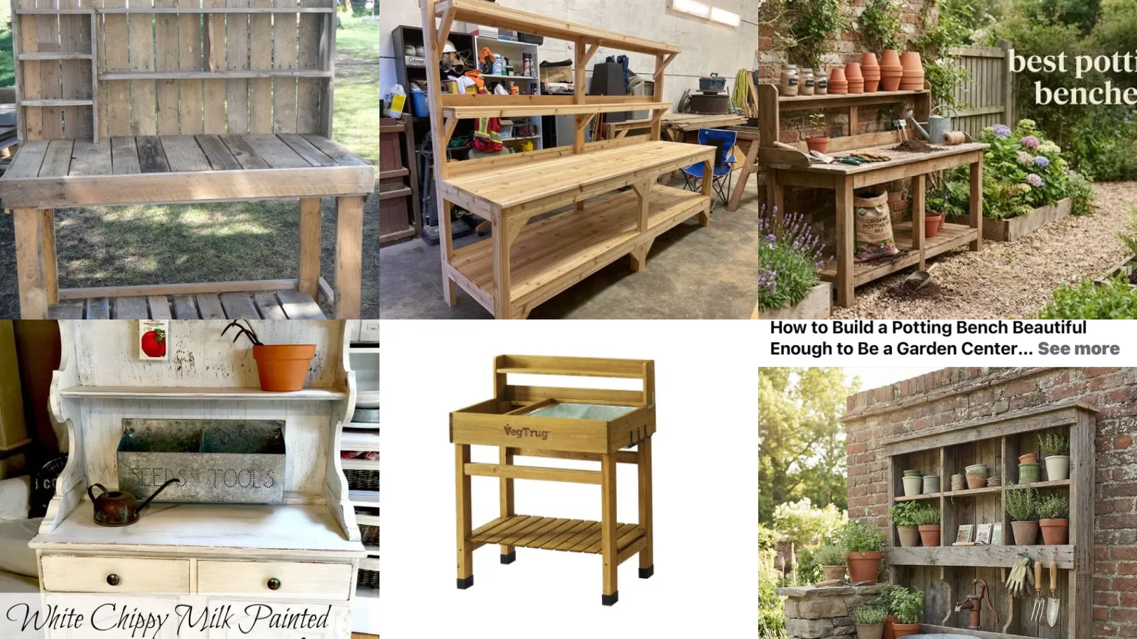 20+ DIY Potting Benches That Transform Your Garden