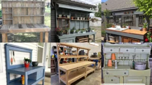 20+ DIY Potting Benches That Transform Your Garden