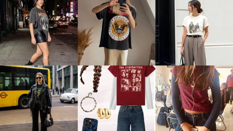20 Band Shirt Outfits and Layering Ideas to Try