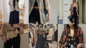 20 Black Dress With Kimono Outfits and More Layering Ideas