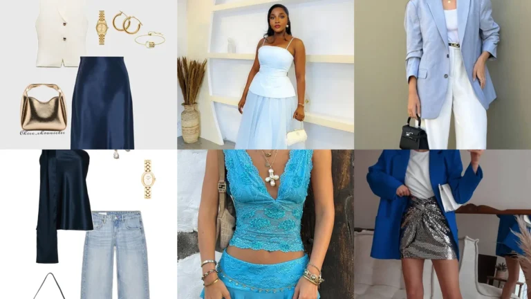 20 Blue Party Outfit Ideas With Pretty Dresses, Sparkle and Matching Sets