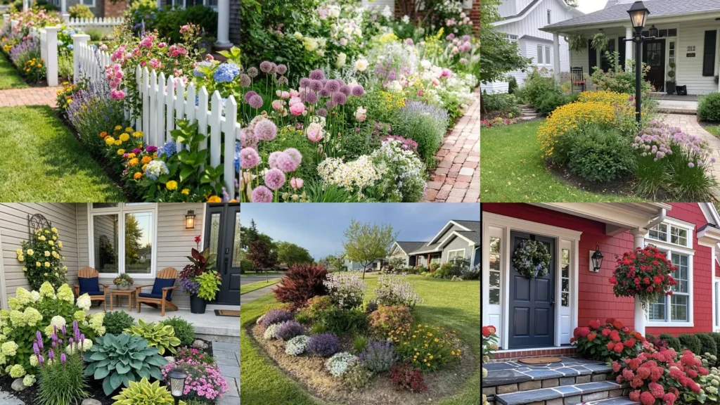 20 Cape Cod Front Yard Garden Ideas With Flowers, Paths and Pretty Borders