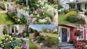20 Cape Cod Front Yard Garden Ideas With Flowers, Paths and Pretty Borders