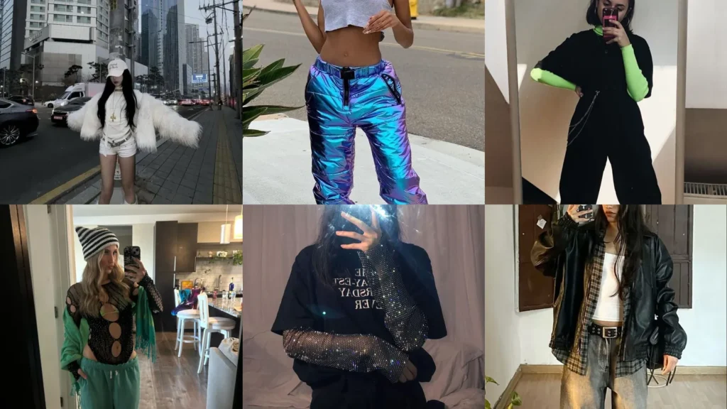20 Cold Weather Rave Outfit Photos With Sparkle, Layers and Statement Boots