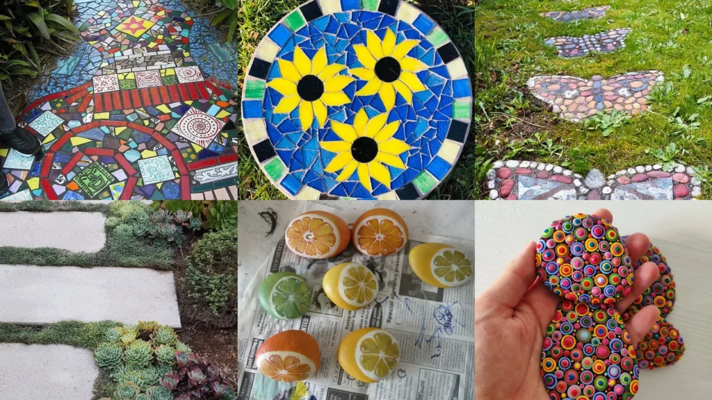 16+ Colorful Stepping Stone Ideas That Transform Yards