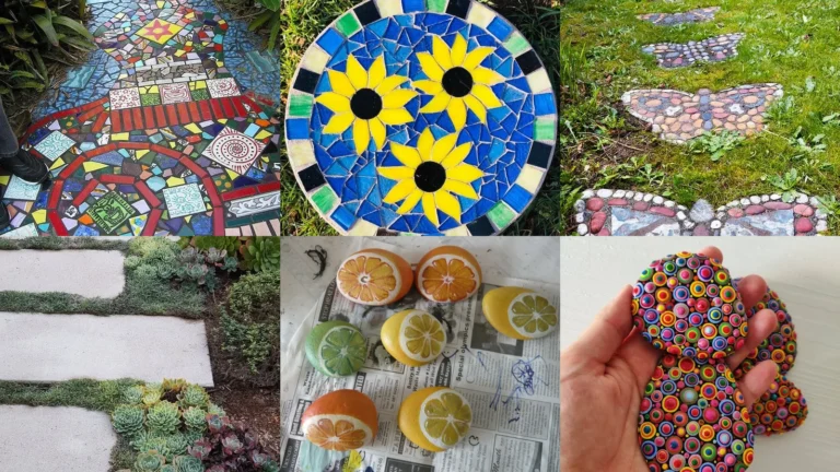 16+ Colorful Stepping Stone Ideas That Transform Yards