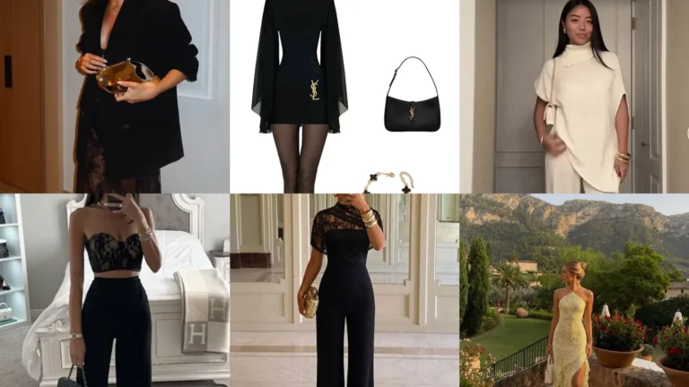 20 Dressy Dinner Outfit Ideas With Pretty Dresses, Tailored Pants and Sparkle