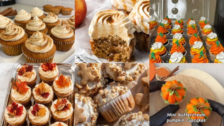 20 Fall Cupcakes With Pretty Swirls, Pumpkins and Autumn Details