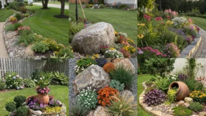 20 Flower Bed Ideas With Rocks for Pretty Borders and Garden Corners