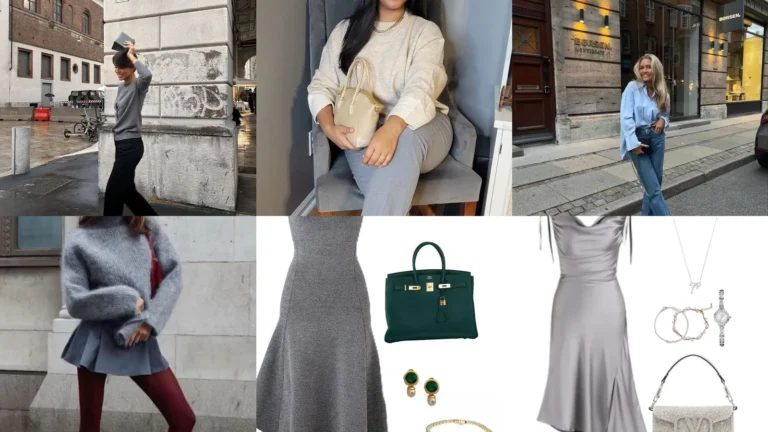 20 Grey Outfit Ideas With Heels, From Simple Separates to Silver Shine