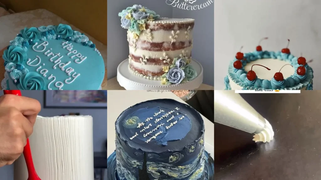 20 Icing Cake Decorating Ideas With Flowers, Swirls and Pretty Borders