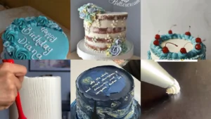 20 Icing Cake Decorating Ideas With Flowers, Swirls and Pretty Borders