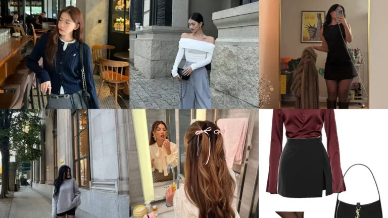 20 Korean Date Night Outfits With Pretty Skirts, Bows and Simple Layers