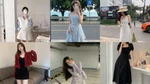 20 Korean Style Dress Outfits and Pretty Layered Looks