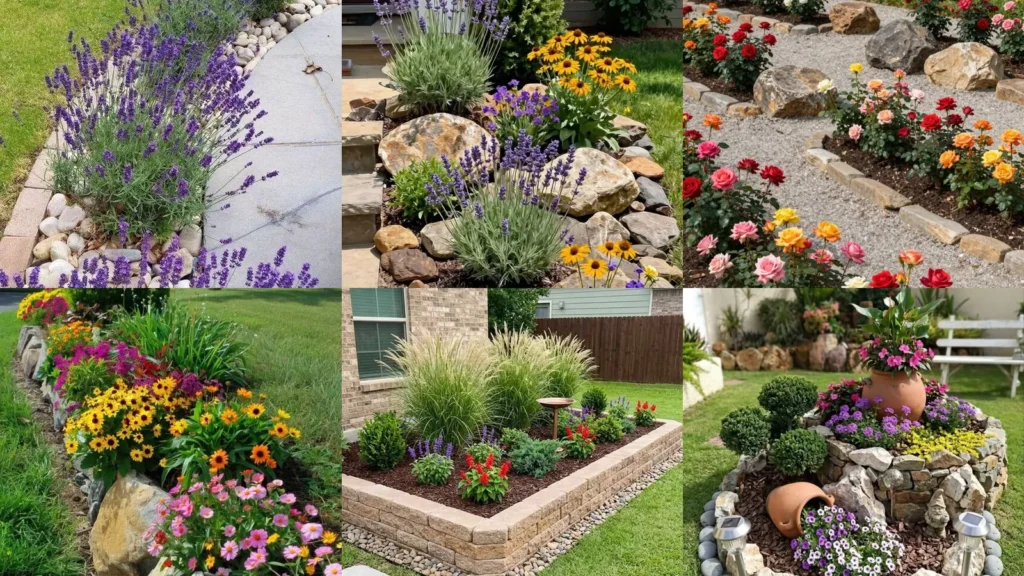 19 Low Maintenance Flower Bed Ideas With Pretty Borders and Colorful Blooms
