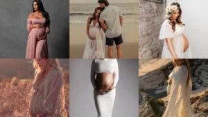 20 Maternity Photoshoot Outfits From Simple Sets to Pretty Gowns
