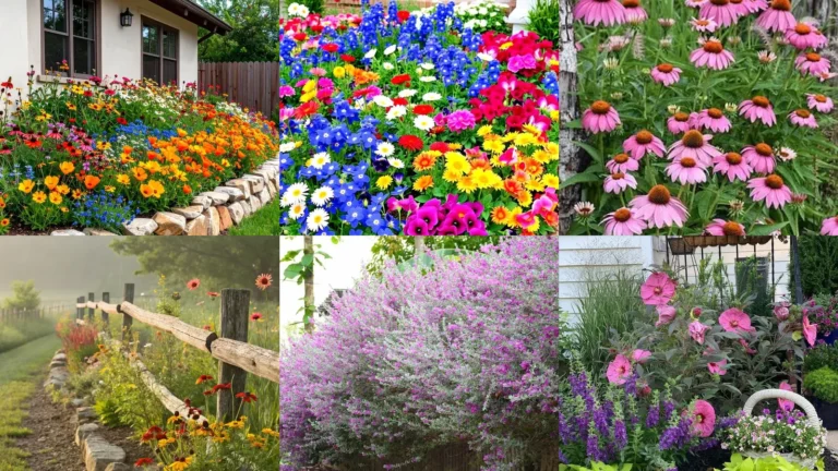 20 Texas Flower Bed Ideas With Colorful Blooms and Pretty Borders