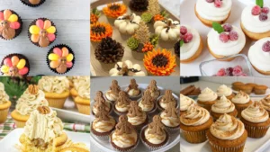 20 Thanksgiving Cupcakes With Cute Turkeys, Pumpkins and Fall Details