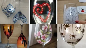 20 Wine Glass Painting Designs for Beginners to Try
